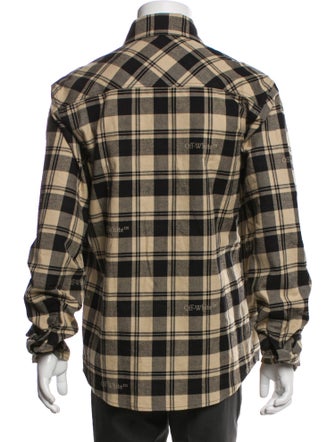 Off-White 2023 Plaid Print Windbreaker