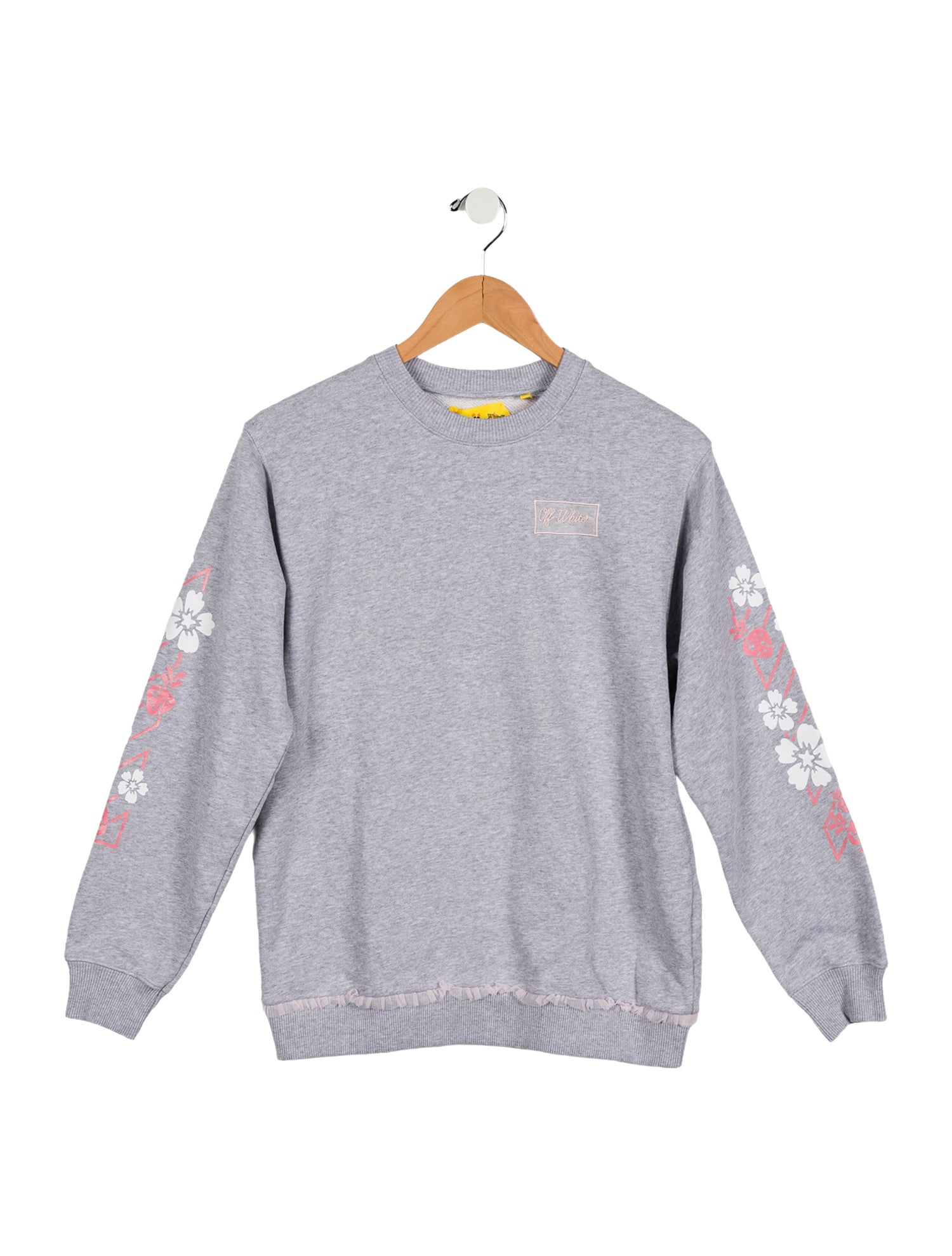 Off-White Girls' Floral Diagonals Sweatshirt w/Tags