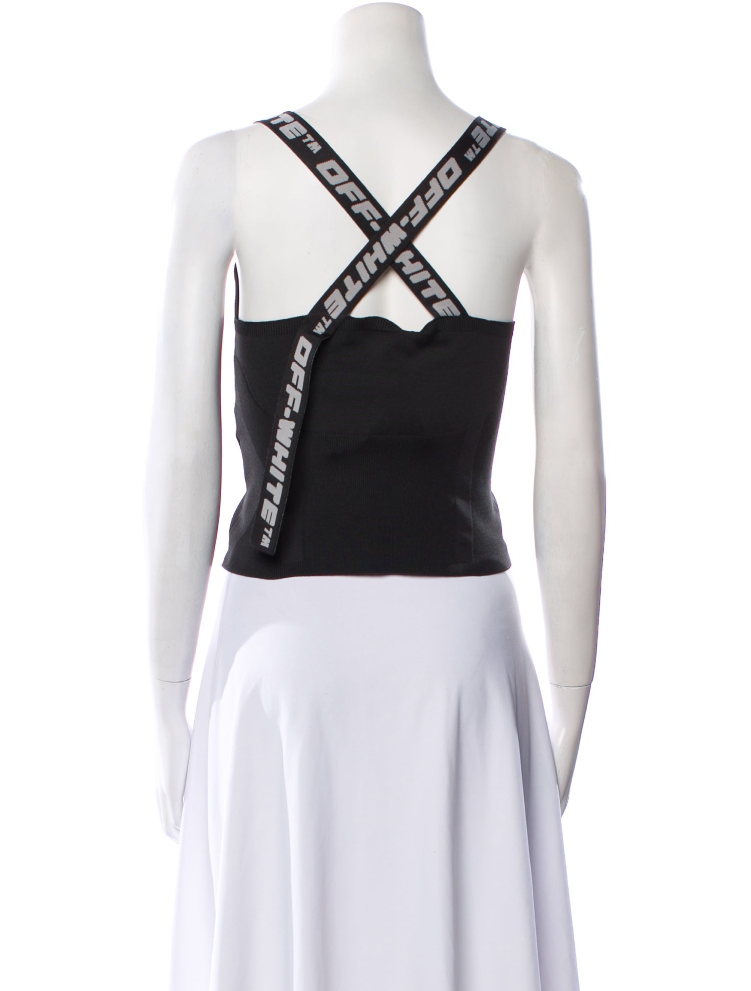 Off-White 2022 V-Neck Crop Top