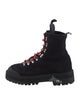 Off-White Suede Combat Boots