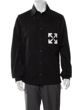 Off-White Arrows Graphic Print Denim Jacket