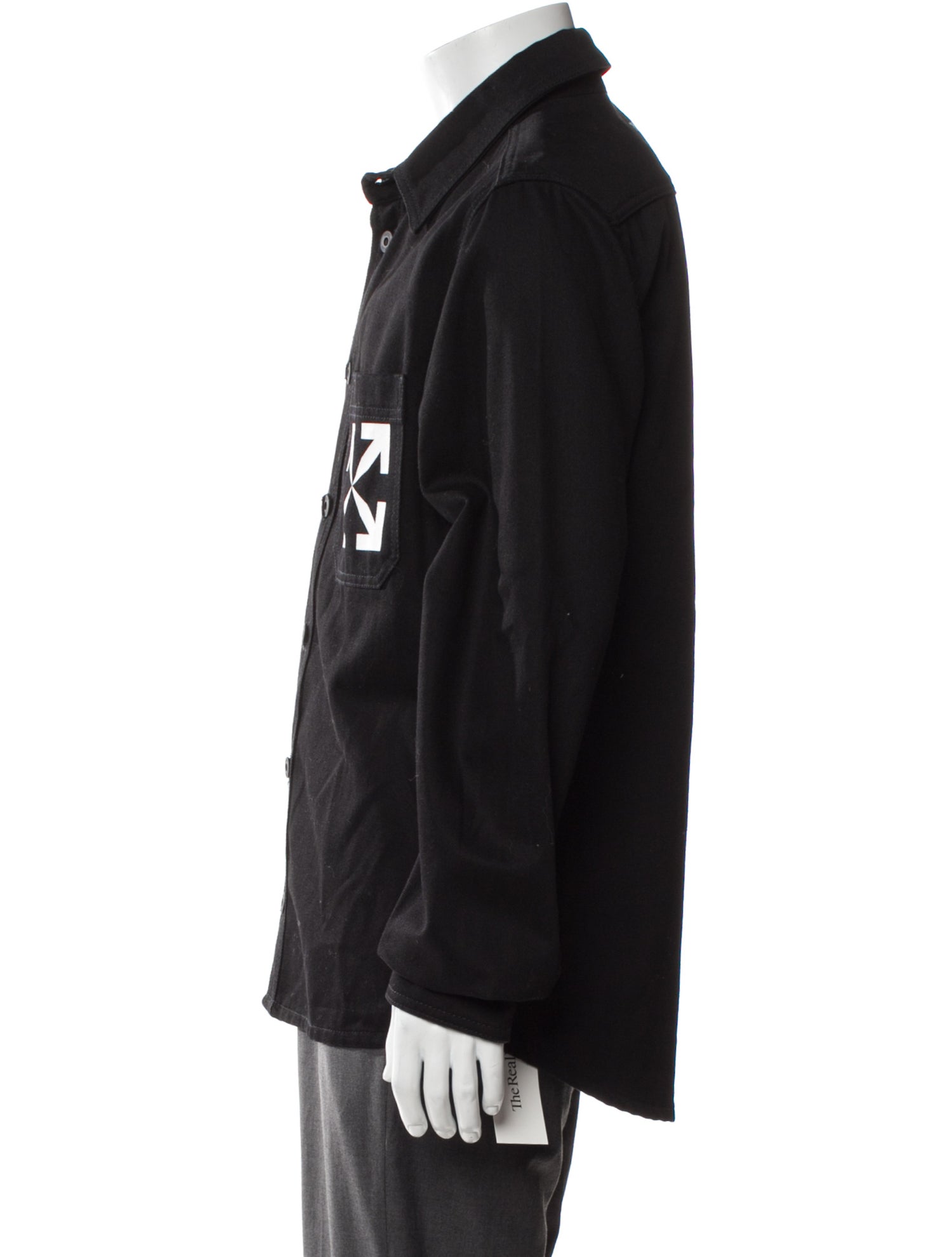 Off-White Arrows Graphic Print Denim Jacket