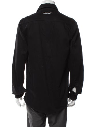 Off-White Arrows Graphic Print Denim Jacket