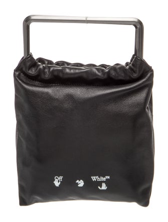 Off-White Leather Top Handle Bag