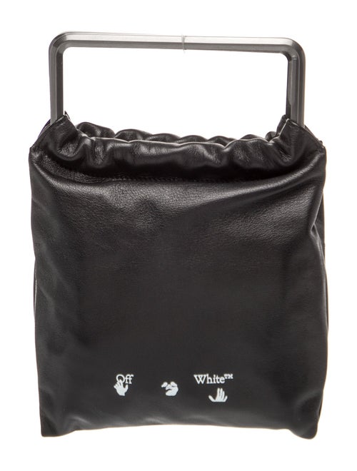 Off-White Leather Top Handle Bag