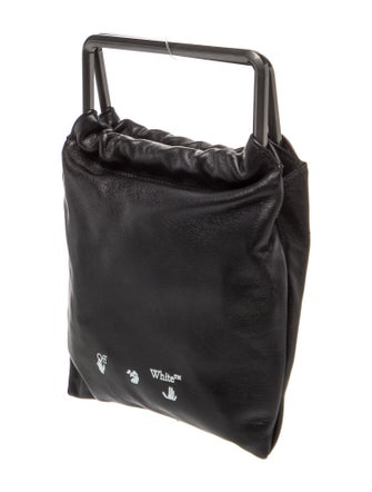 Off-White Leather Top Handle Bag