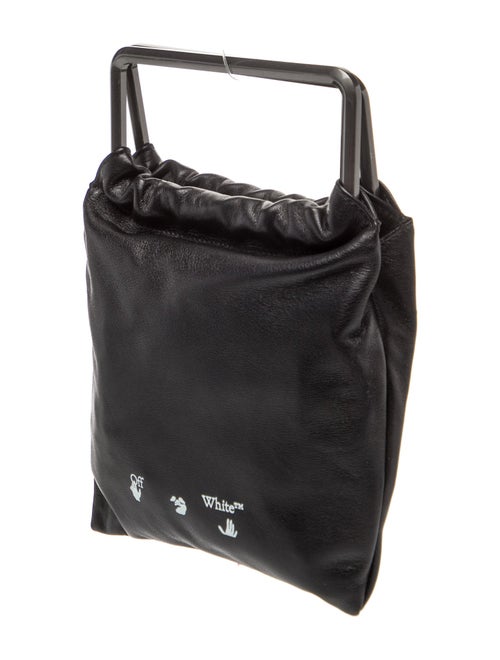 Off-White Leather Top Handle Bag