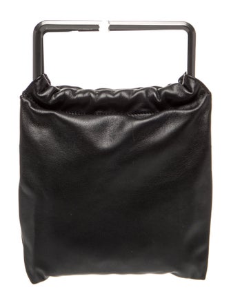 Off-White Leather Top Handle Bag