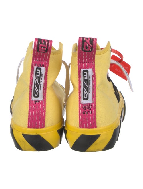 Off-White Canvas Printed Sneakers