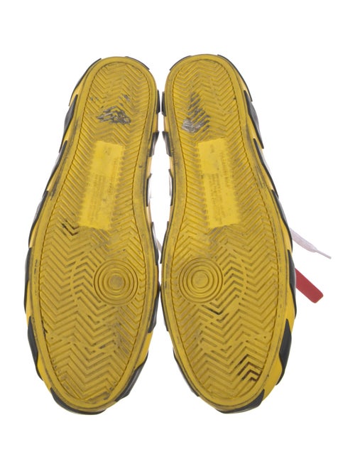 Off-White Canvas Printed Sneakers