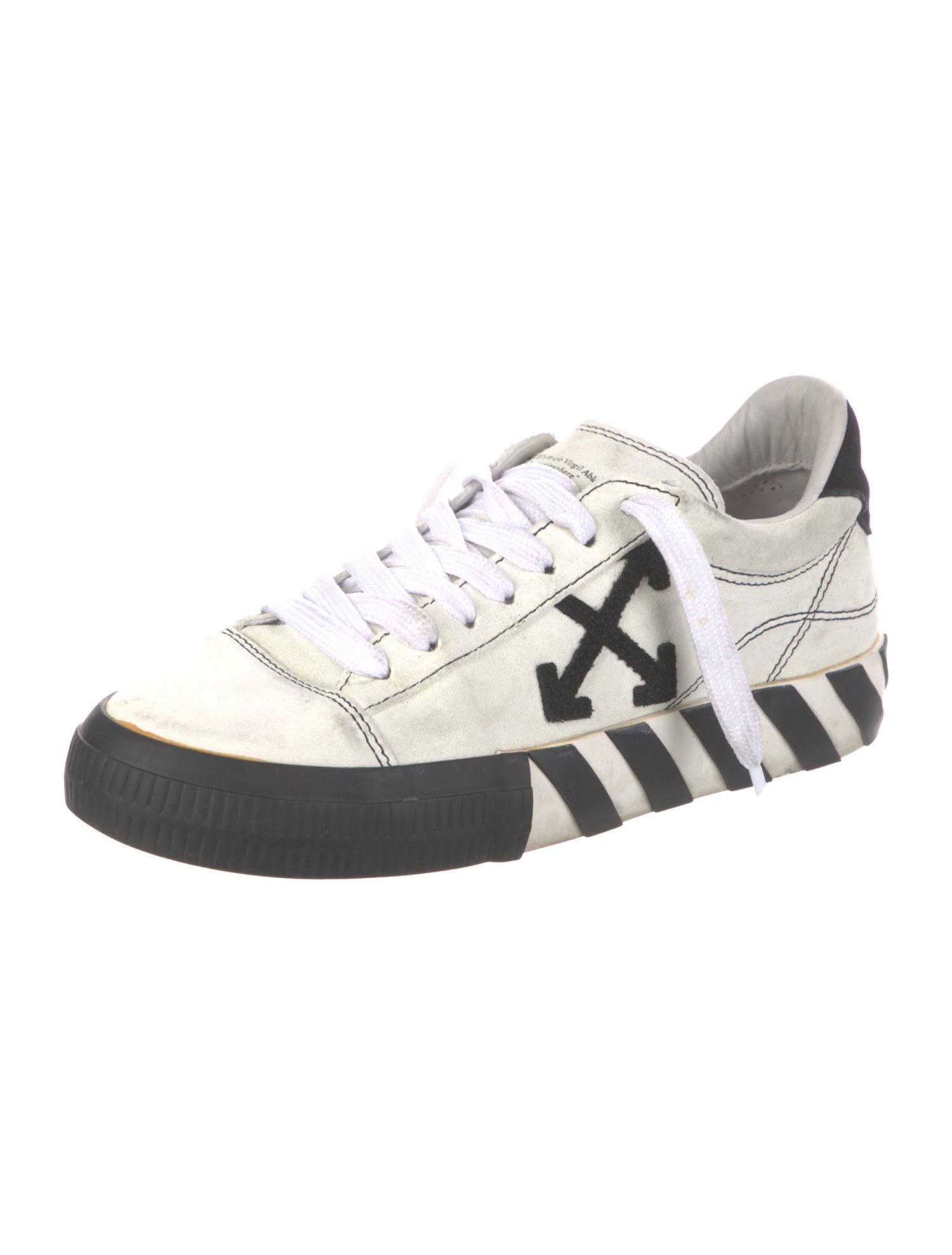 Off-White Suede Printed Sneakers