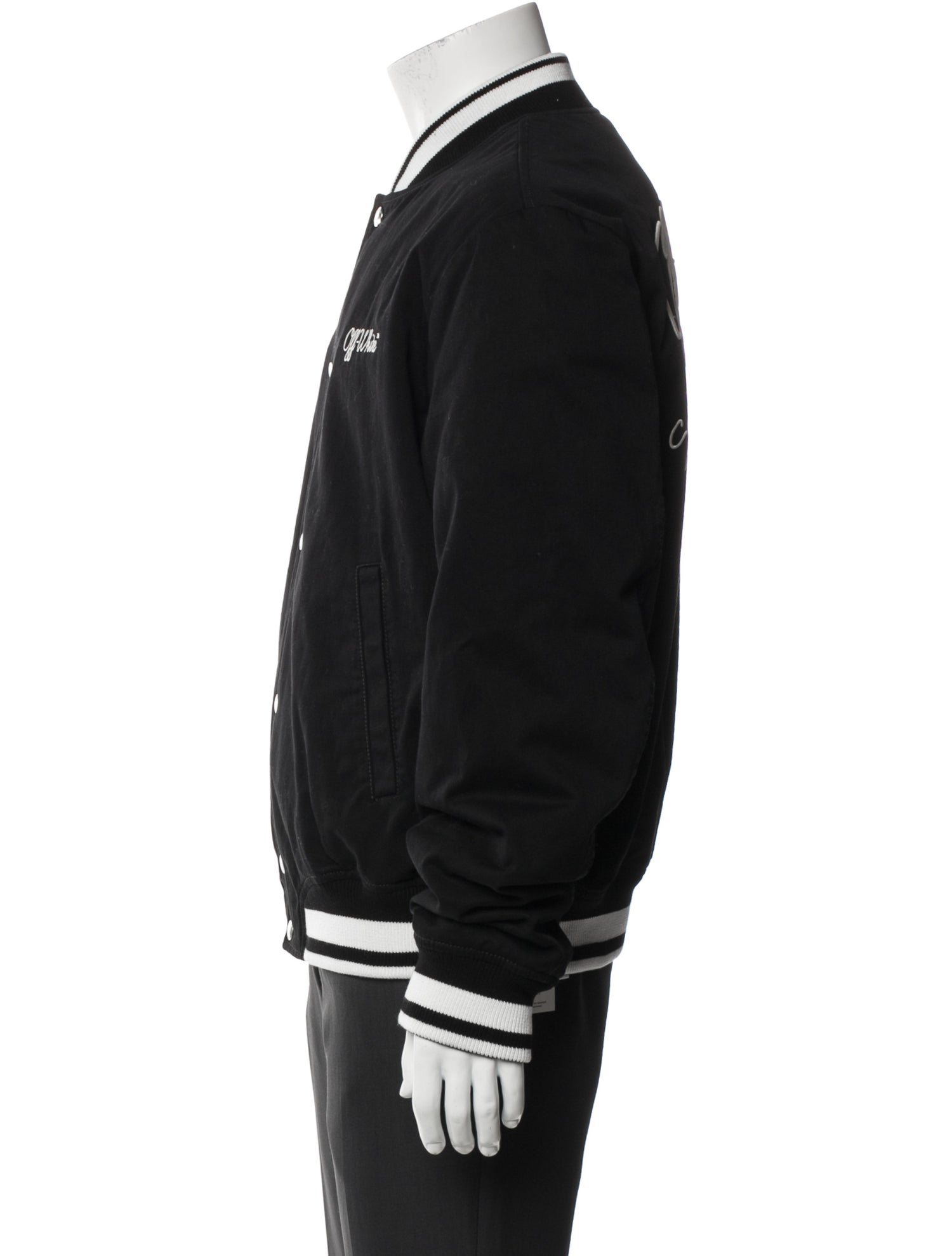 Off-White Striped Varsity Jacket w/ Tags
