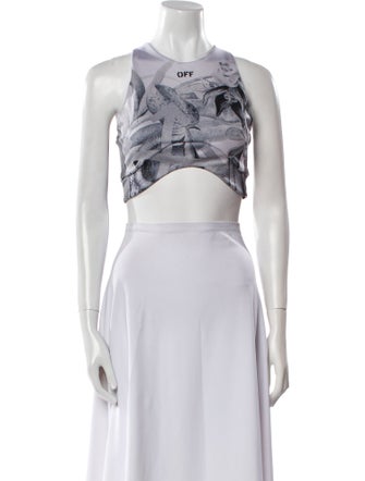 Off-White 2021 Nylon Crop Top