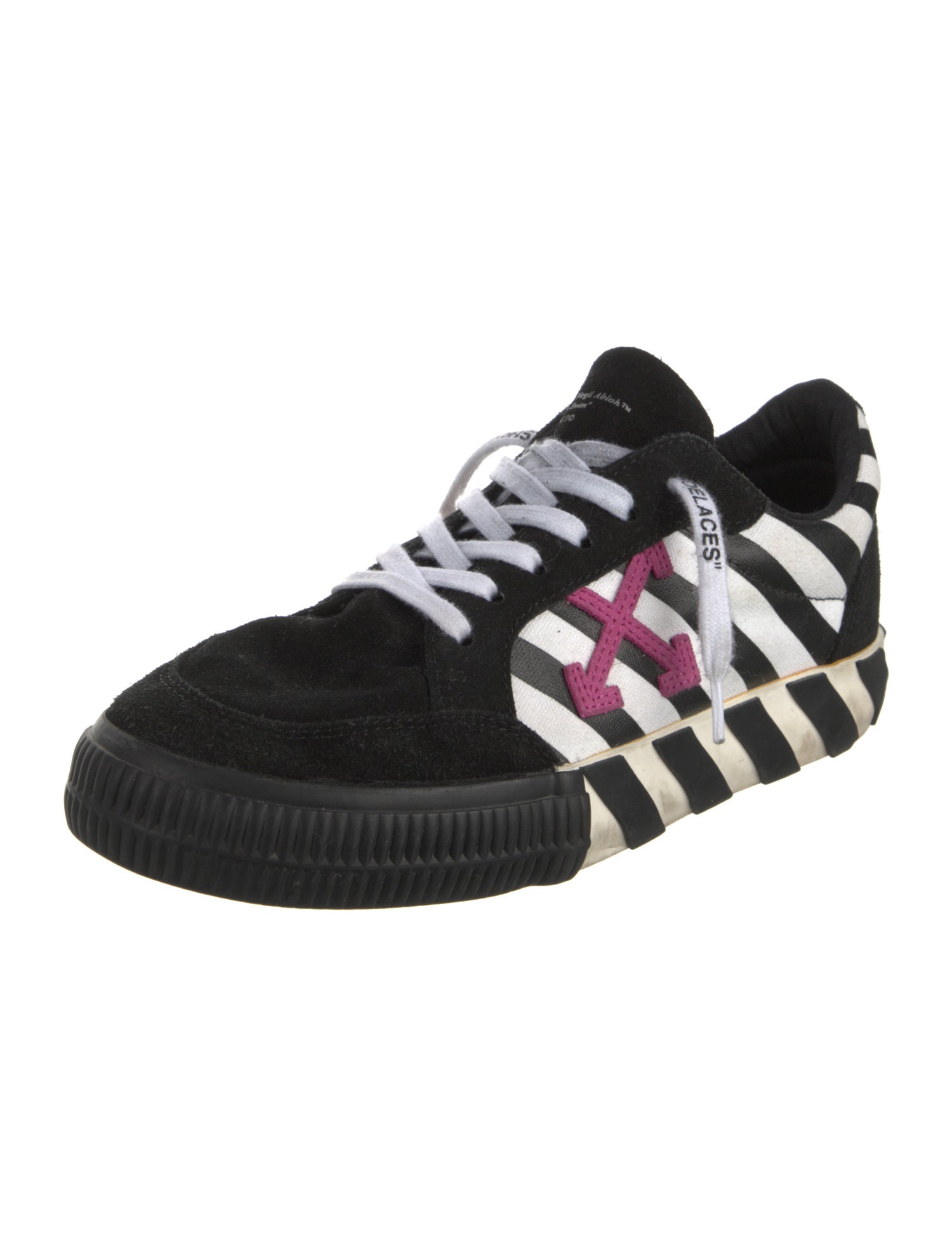 Off-White Suede Printed Sneakers