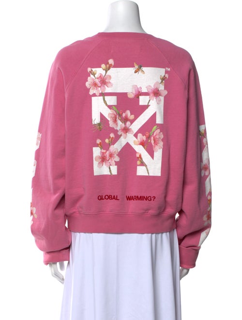 Off-White 2017 'Global Warming' Cherry Blossom Arrows Sweatshirt