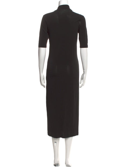 Off-White Mock Neck Long Dress