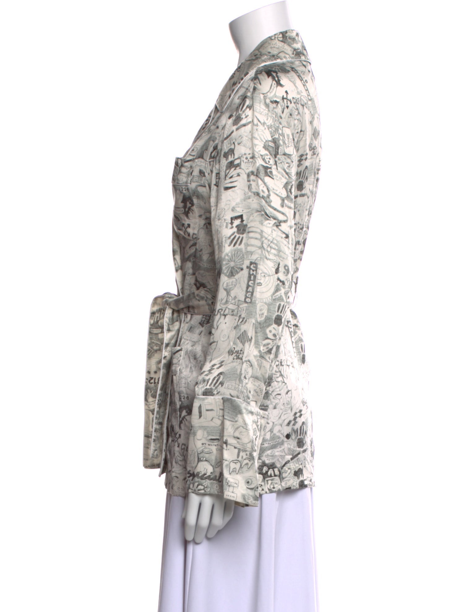 Off-White 2019 Printed Button-Up Top