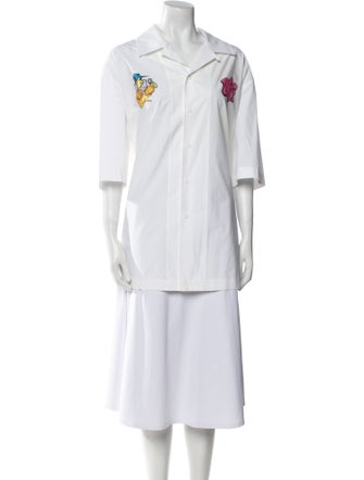 Off-White 2022 Graffiti Button-Up Top