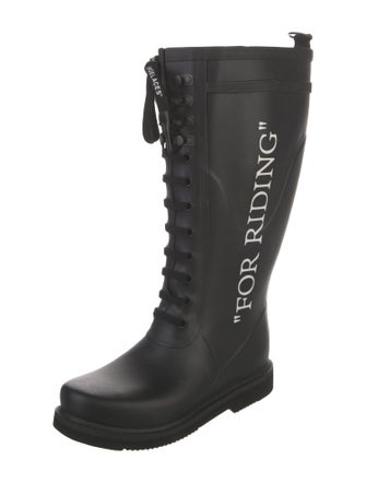 Off-White "For Riding" Rubber Rain Boots