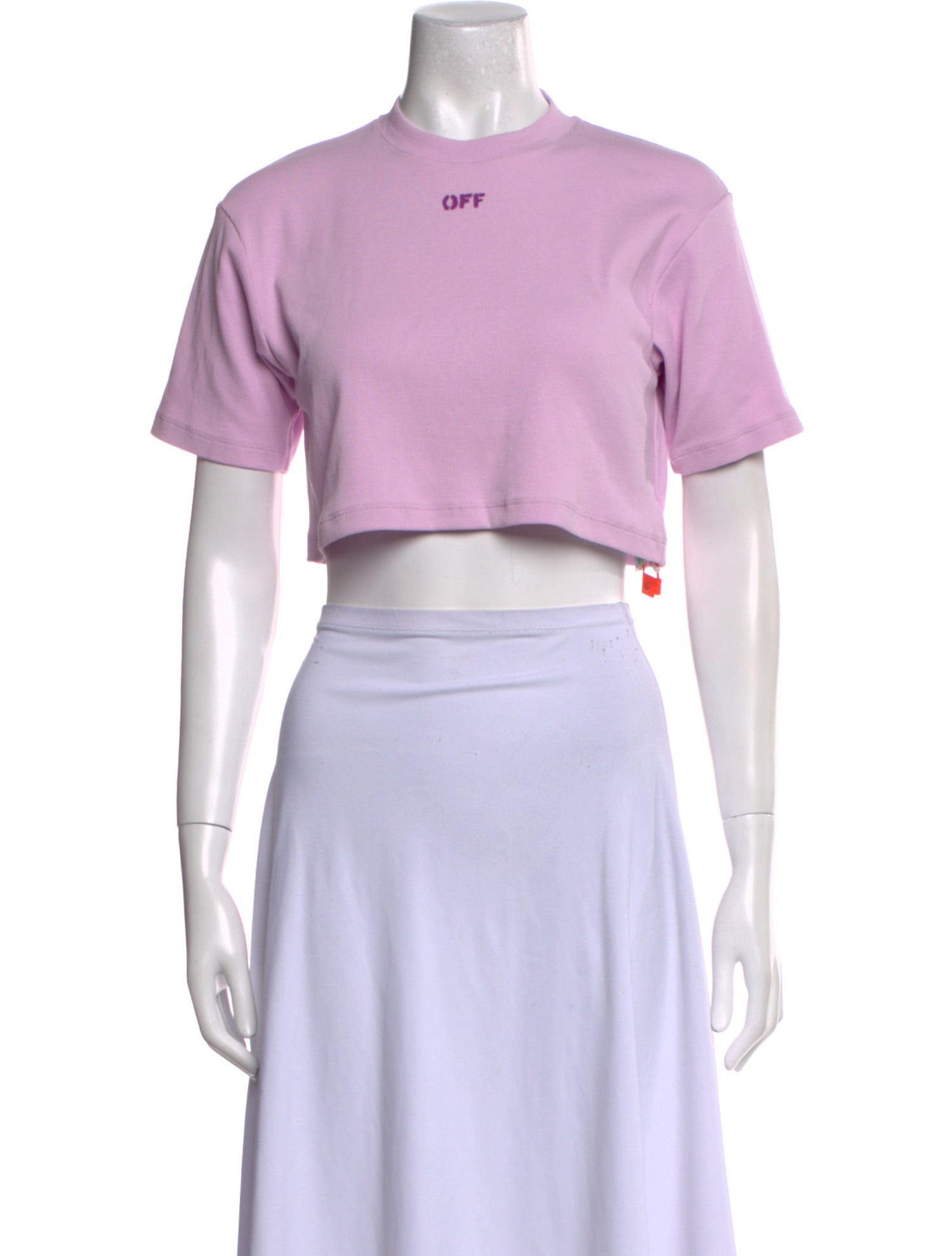 Off-White 2022 Mock Neck Crop Top