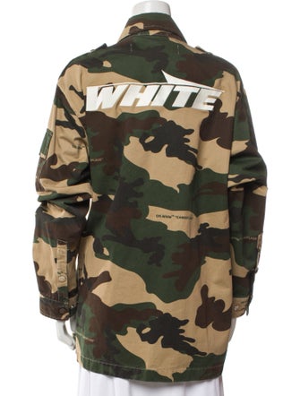 Off-White 2018 Off-White c/o Virgil Abloh Camo Print Utility Jacket Utility Jacket