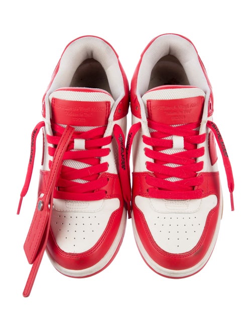 Off-White Leather Printed Sneakers