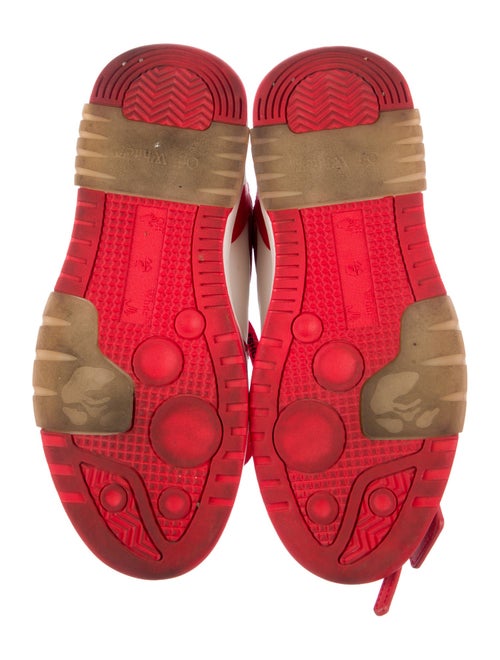 Off-White Leather Printed Sneakers