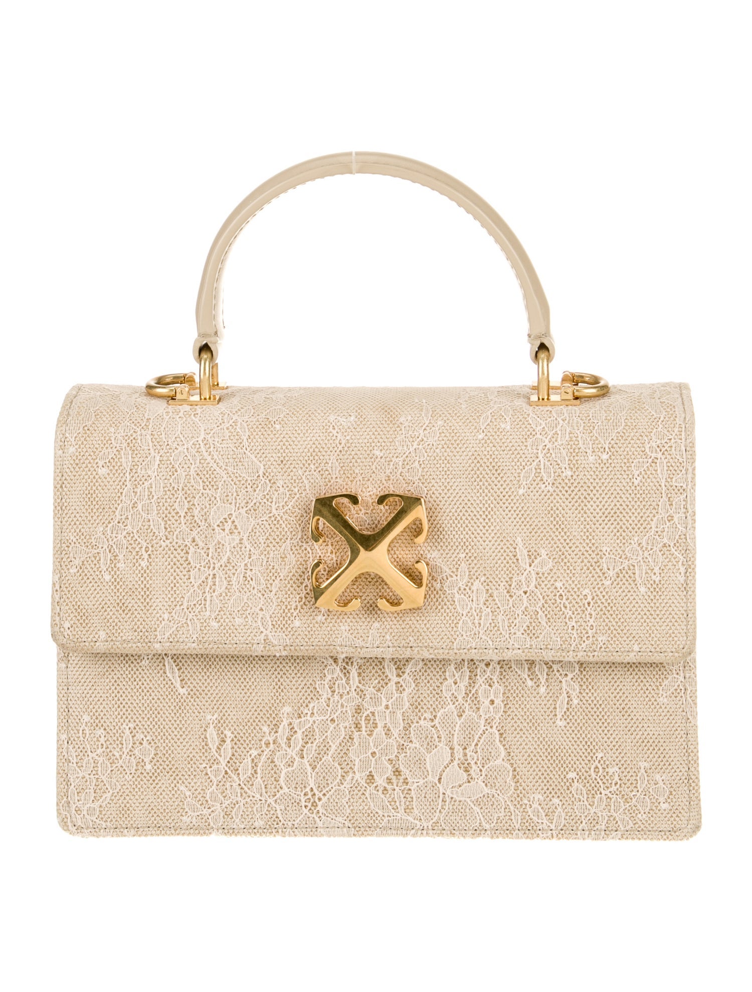 Off-White Mesh Top Handle Bag