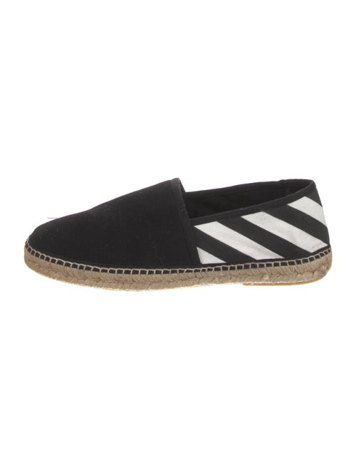 Off-White Canvas Striped Espadrilles