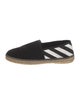 Off-White Canvas Striped Espadrilles