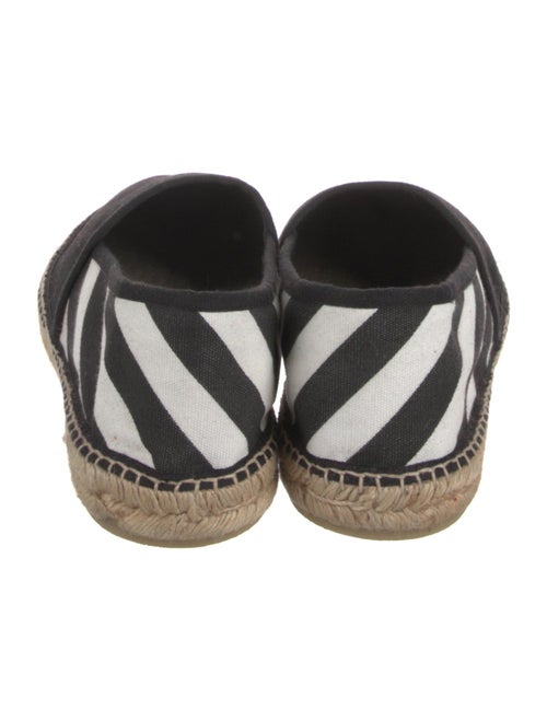 Off-White Canvas Striped Espadrilles