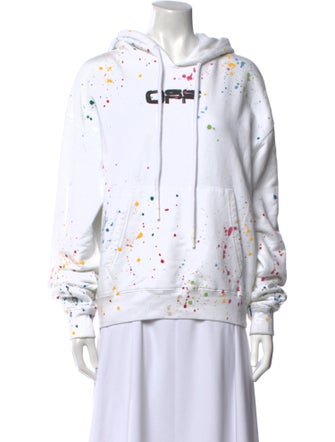 Off-White 2020 Paint Splatter Logo Sweatshirt