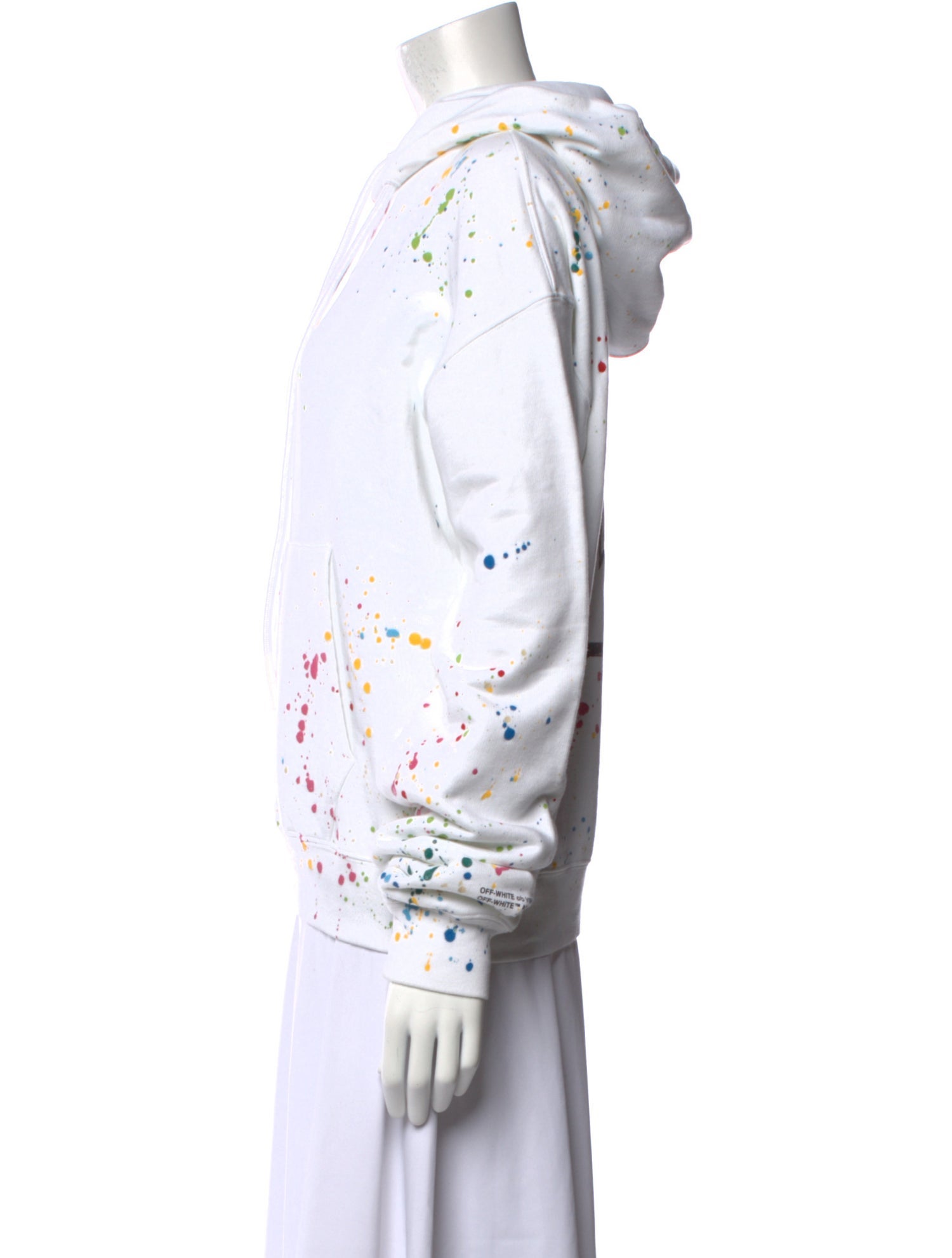 Off-White 2020 Paint Splatter Logo Sweatshirt