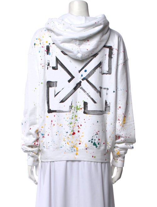 Off-White 2020 Paint Splatter Logo Sweatshirt