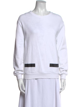 Off-White Crew Neck Long Sleeve Sweatshirt