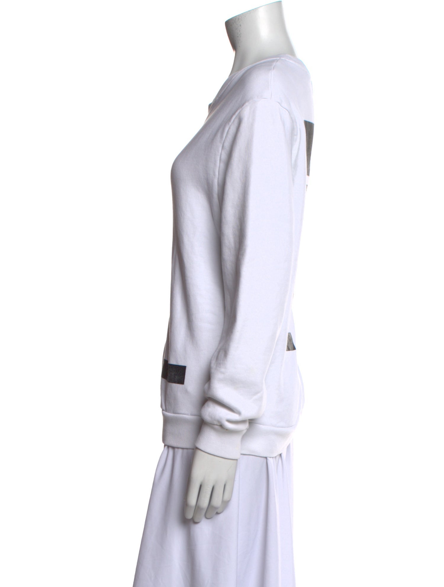 Off-White Crew Neck Long Sleeve Sweatshirt