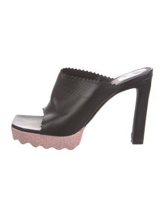 Off-White Sponge Leather Slides