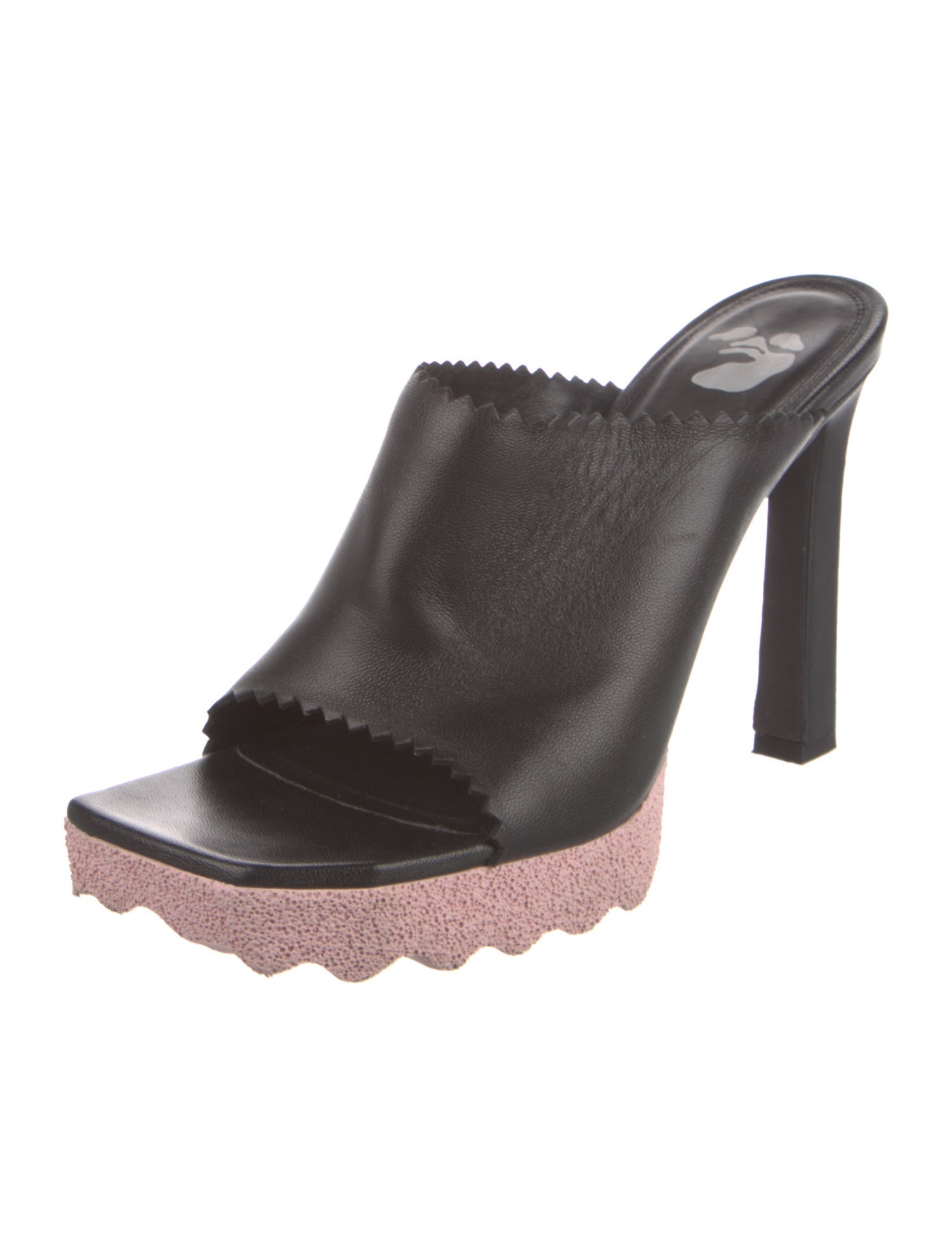 Off-White Sponge Leather Slides