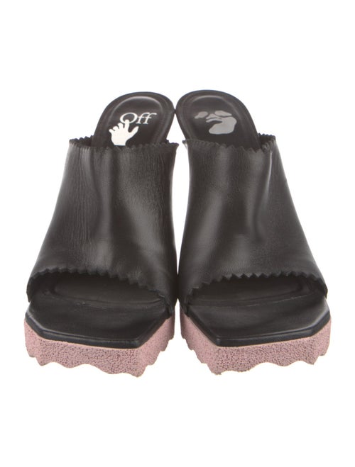 Off-White Sponge Leather Slides