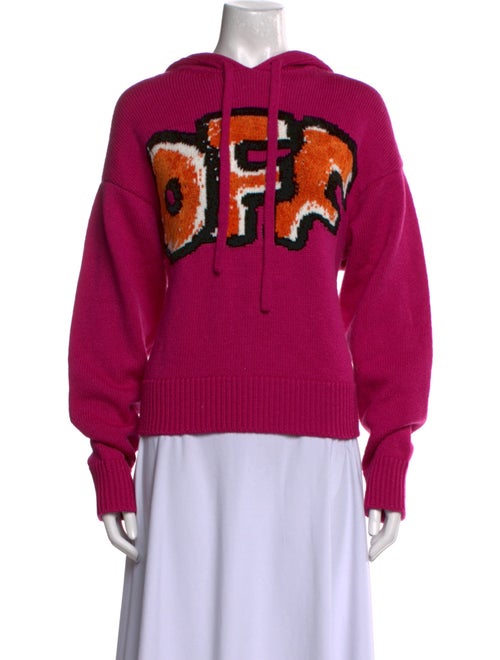 Off-White Graphic Print Crew Neck Sweater