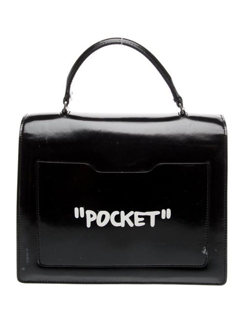 Off-White Leather Top Handle Bag