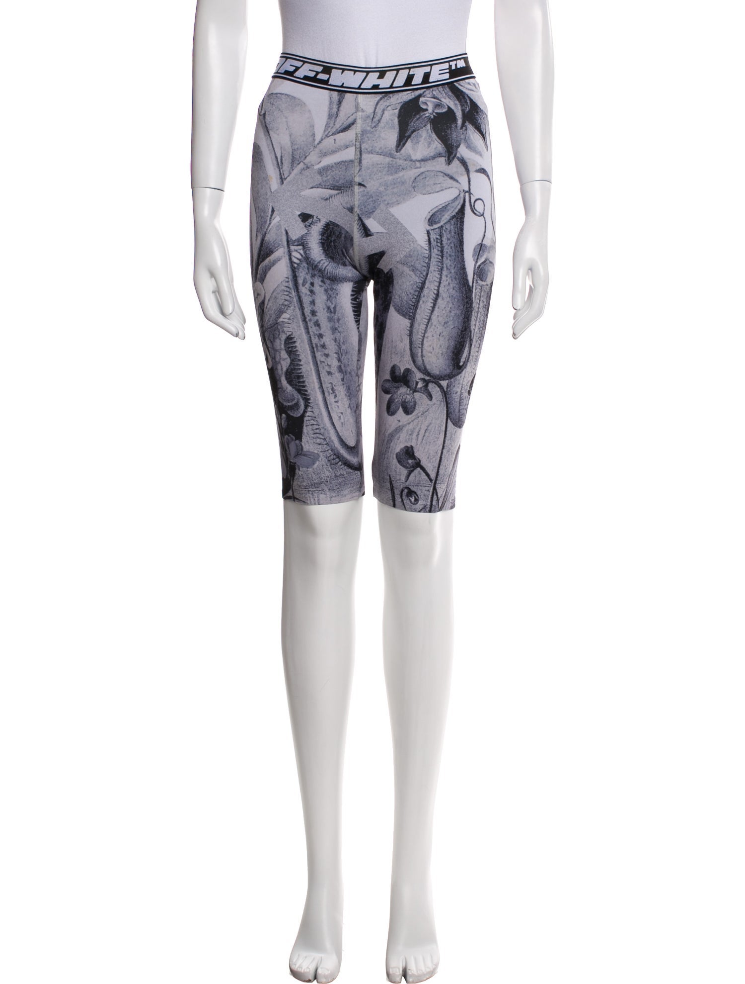 Off-White Printed Knee-Length Shorts