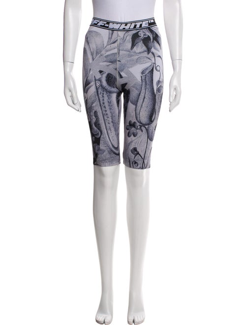 Off-White Printed Knee-Length Shorts