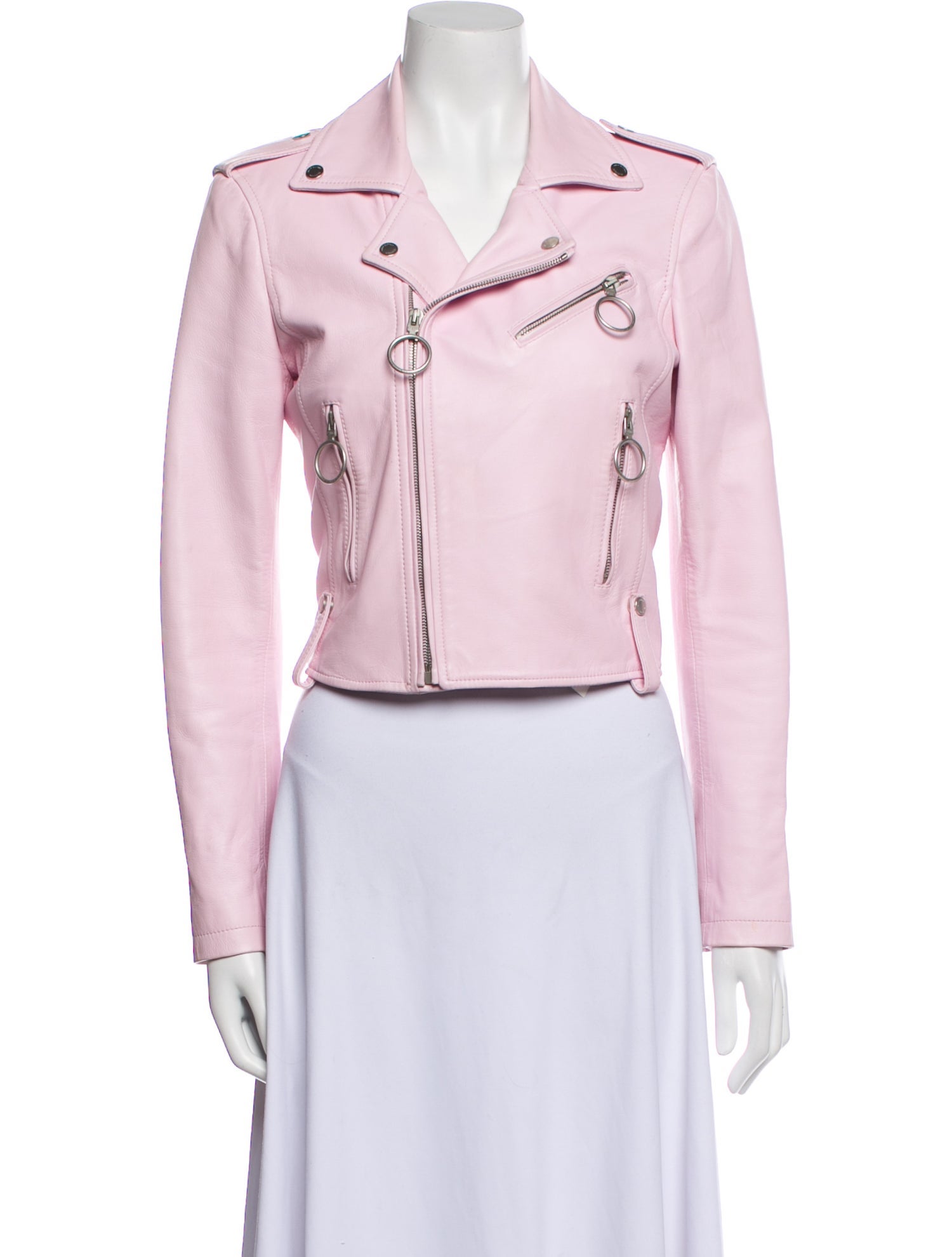 Off-White 2021 Leather Biker Jacket