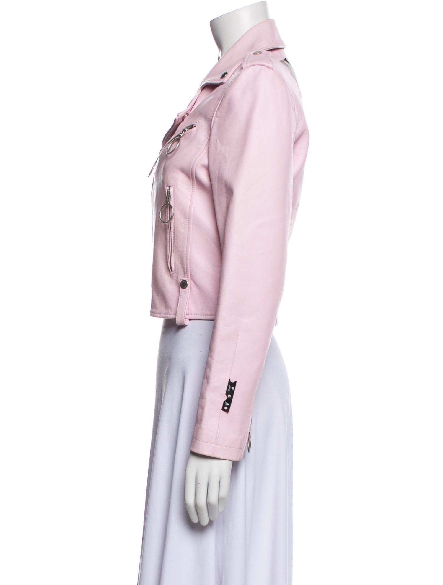 Off-White 2021 Leather Biker Jacket