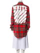 Off-White Spray Plaid Print Tunic