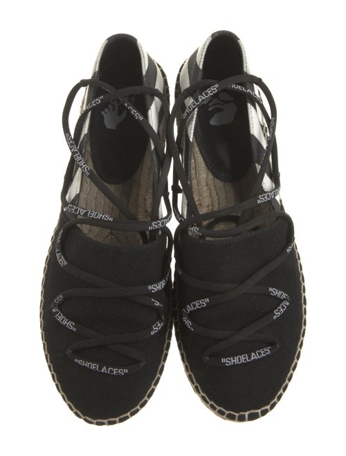 Off-White Canvas Printed Espadrilles