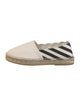 Off-White Canvas Striped Espadrilles