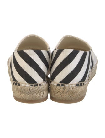 Off-White Canvas Striped Espadrilles