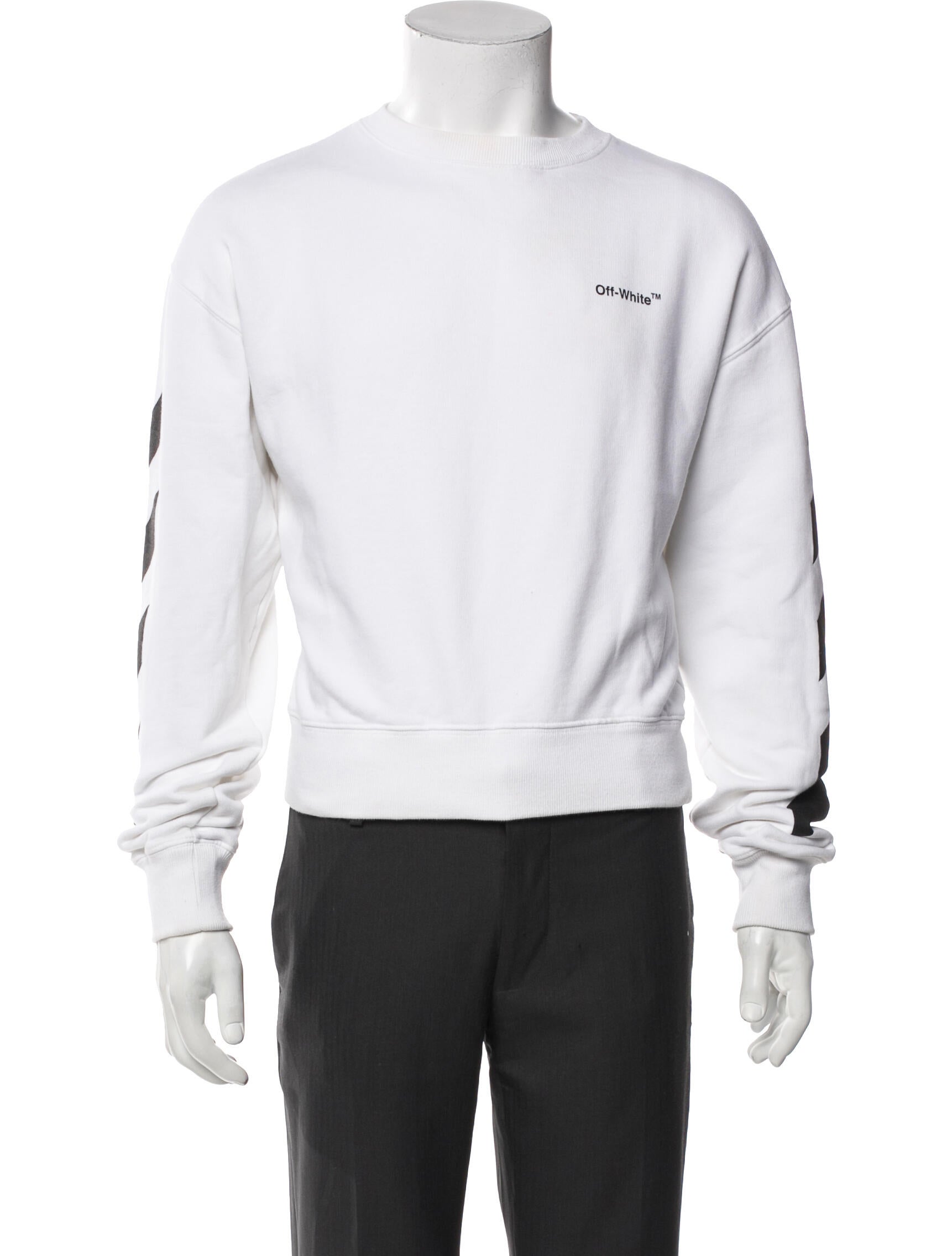 Off-White Crew Neck Long Sleeve Sweatshirt